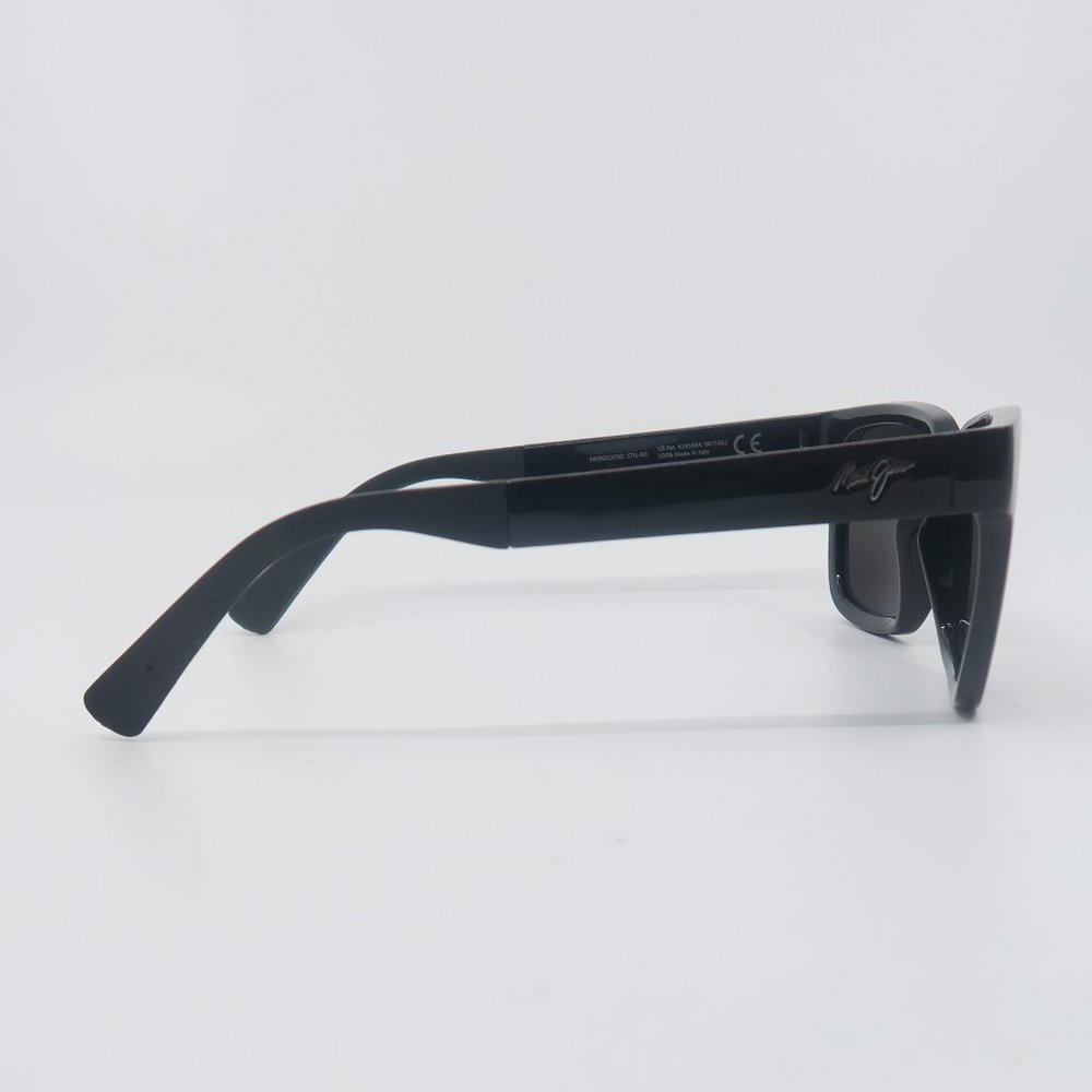 Maui Jim MONGOOSE MJ 540-02 Black/Grey Glass Polarized Sunglasses with defect - Picture 5 of 7